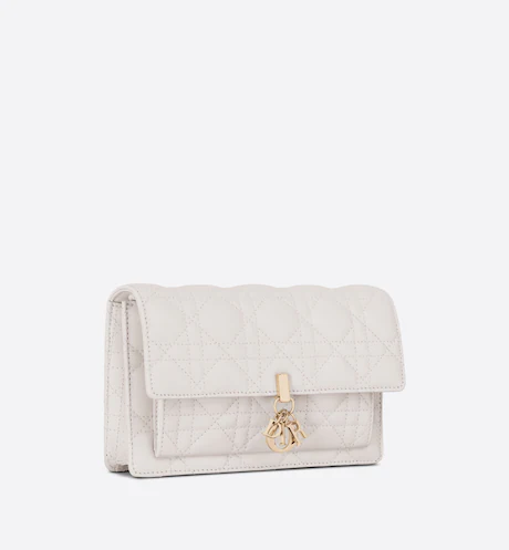Lady Dior Chain Pouch Latte