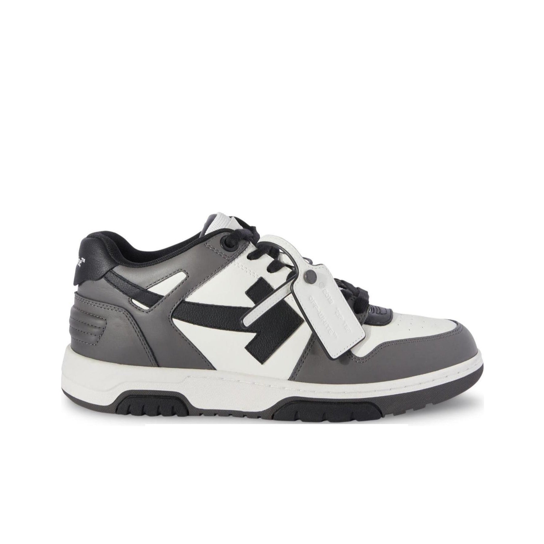OFF WHITE Out Of Office Ooo Low Tops Dark Gray Black