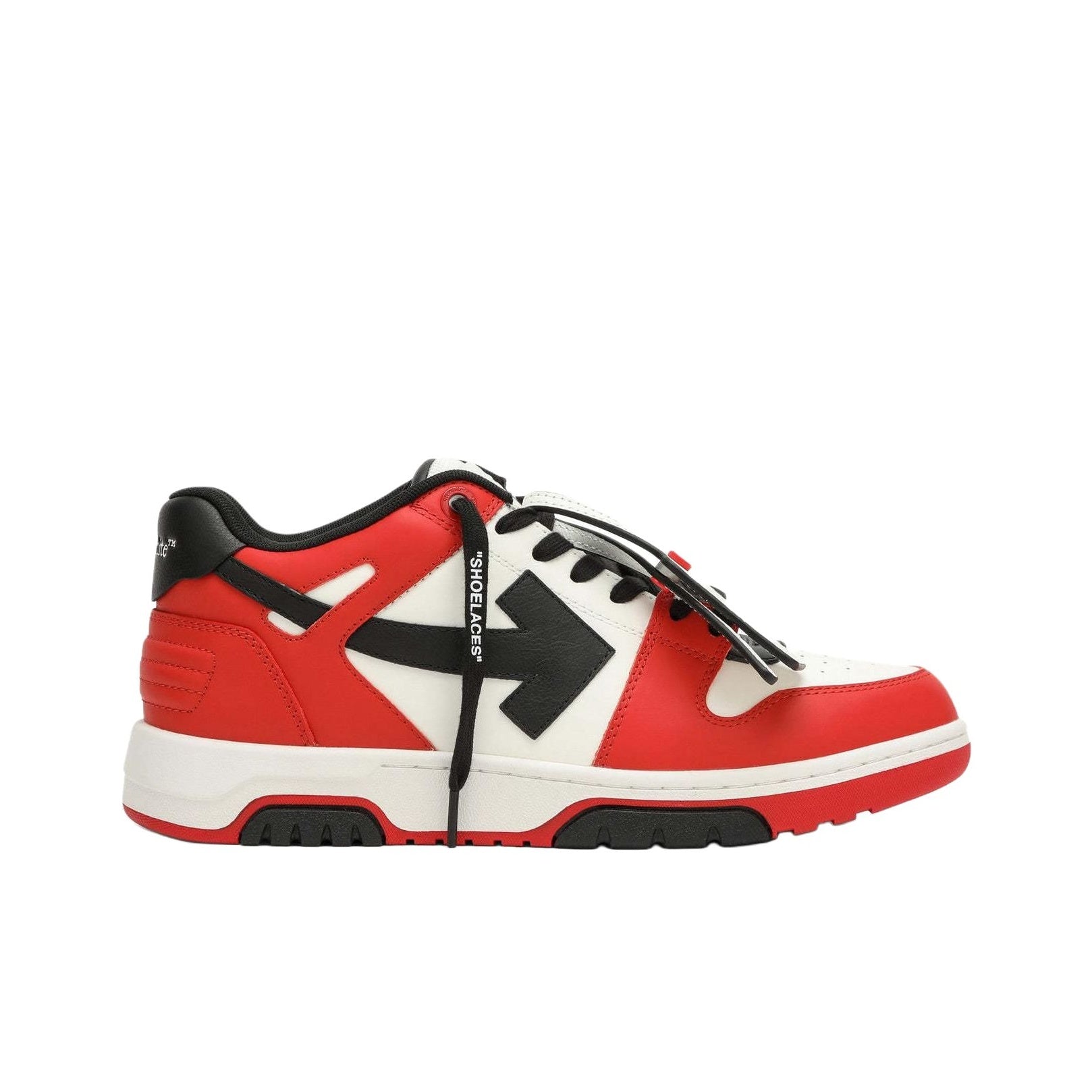 OFF WHITE Out Of Office Low Top Casual Shoes Men's Red