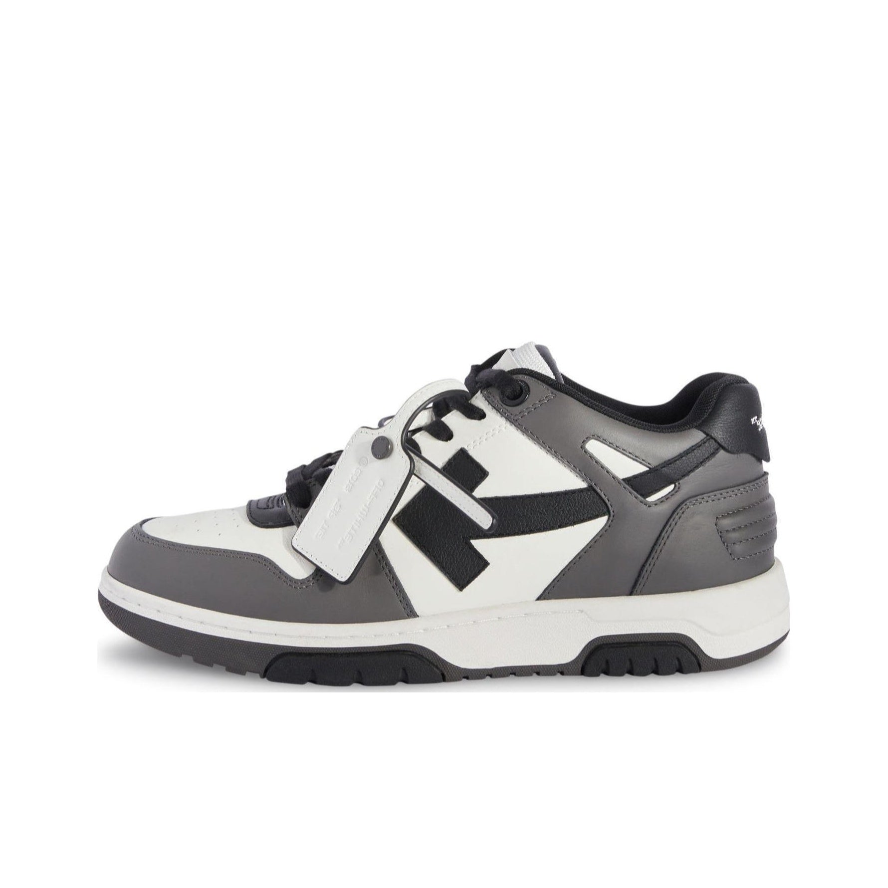 OFF WHITE Out Of Office Ooo Low Tops Dark Gray Black