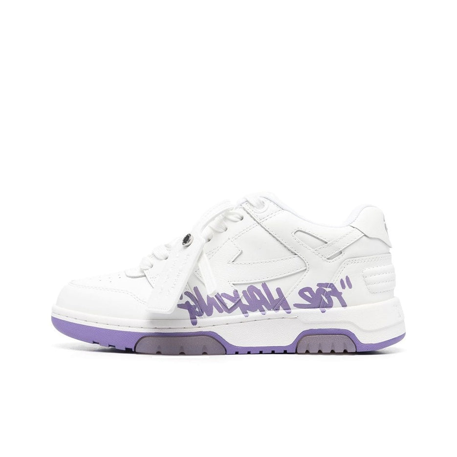 OFF WHITE Out Of Office Ooo 'For Walking' Low Tops White Lilac Women's
