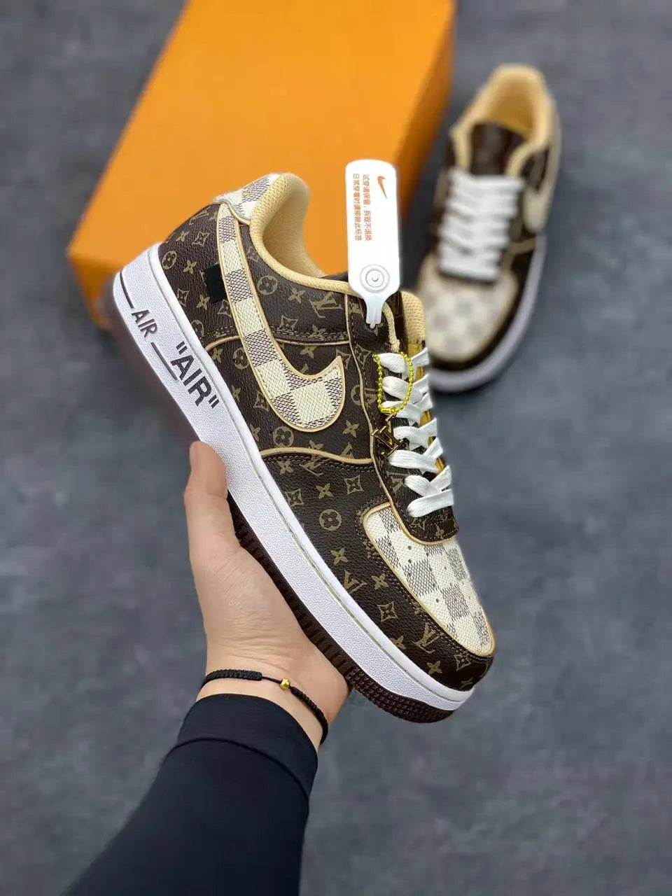 AF1 x OW by Virgil - Brown Monogram